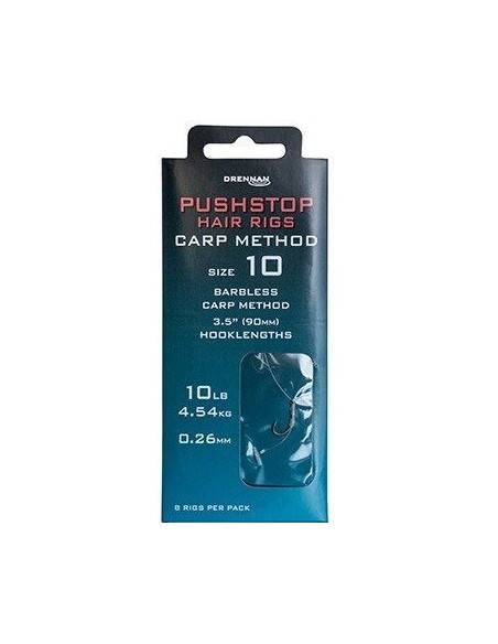 Anzuelo Montado Drennan Pushstops Hair Rigs 10 Cm