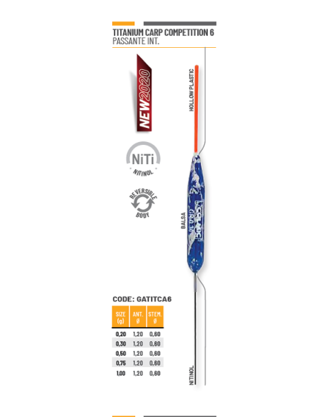 Flotador Colmic Titanium Carp Competition 6