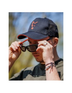 GORRA FOX COLLECTION TRUCKER CAP BLACK ORANGE